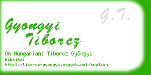 gyongyi tiborcz business card